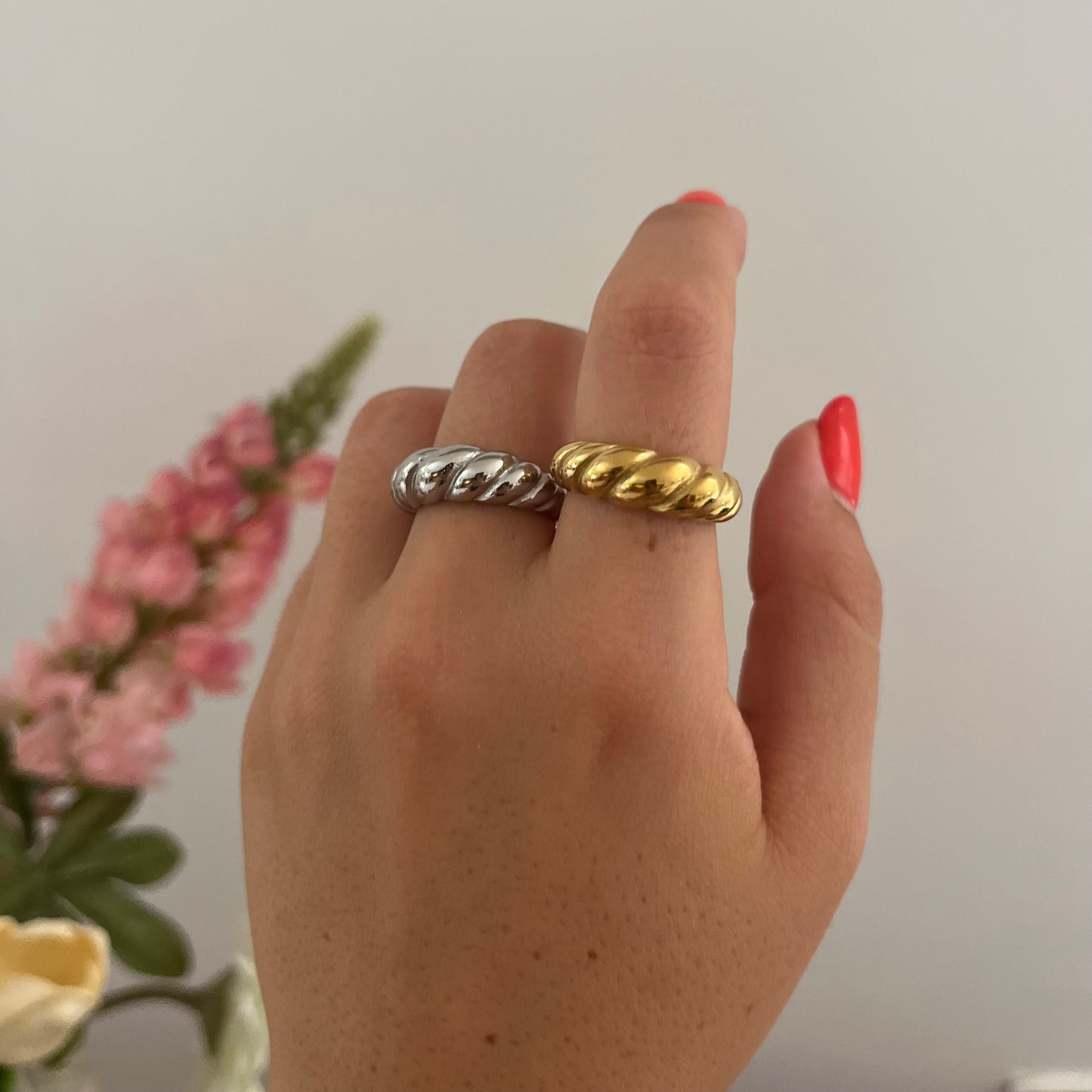 anello croissant in acciaio inossidabile