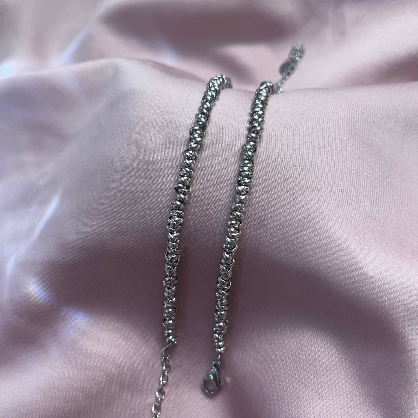 bracciale nodini in acciaio inossidabile