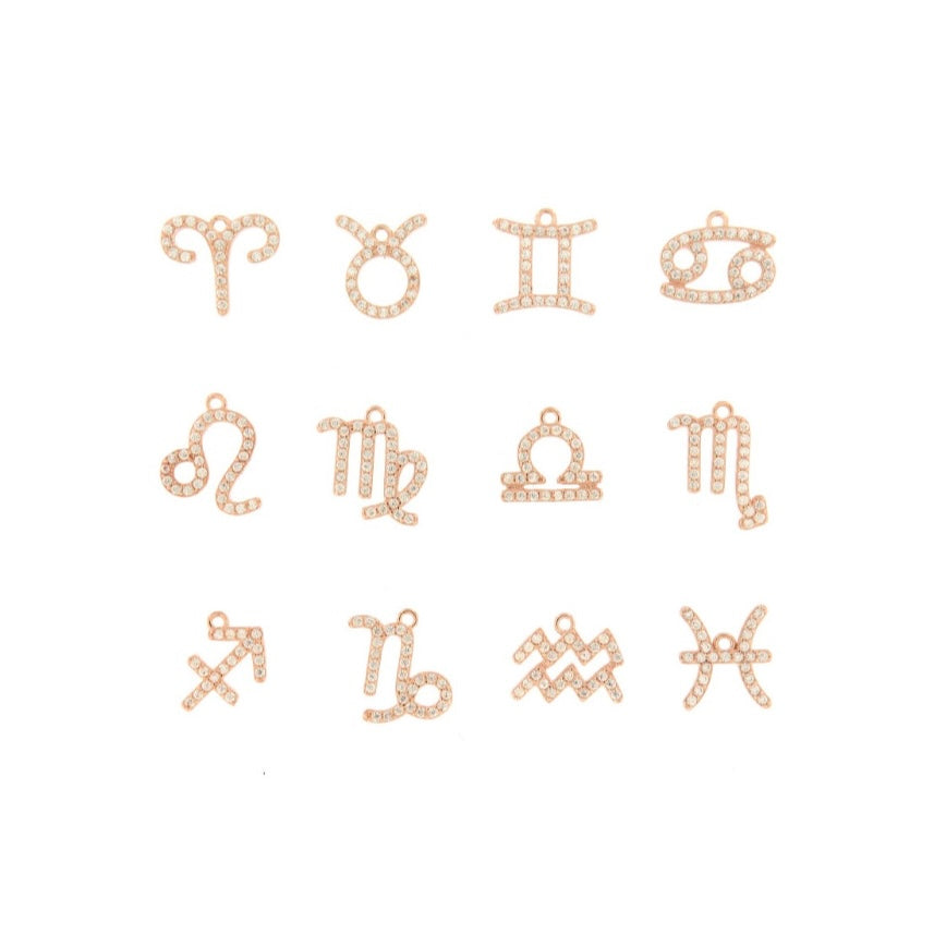 charm , pendente segni zodiacali in argento 925