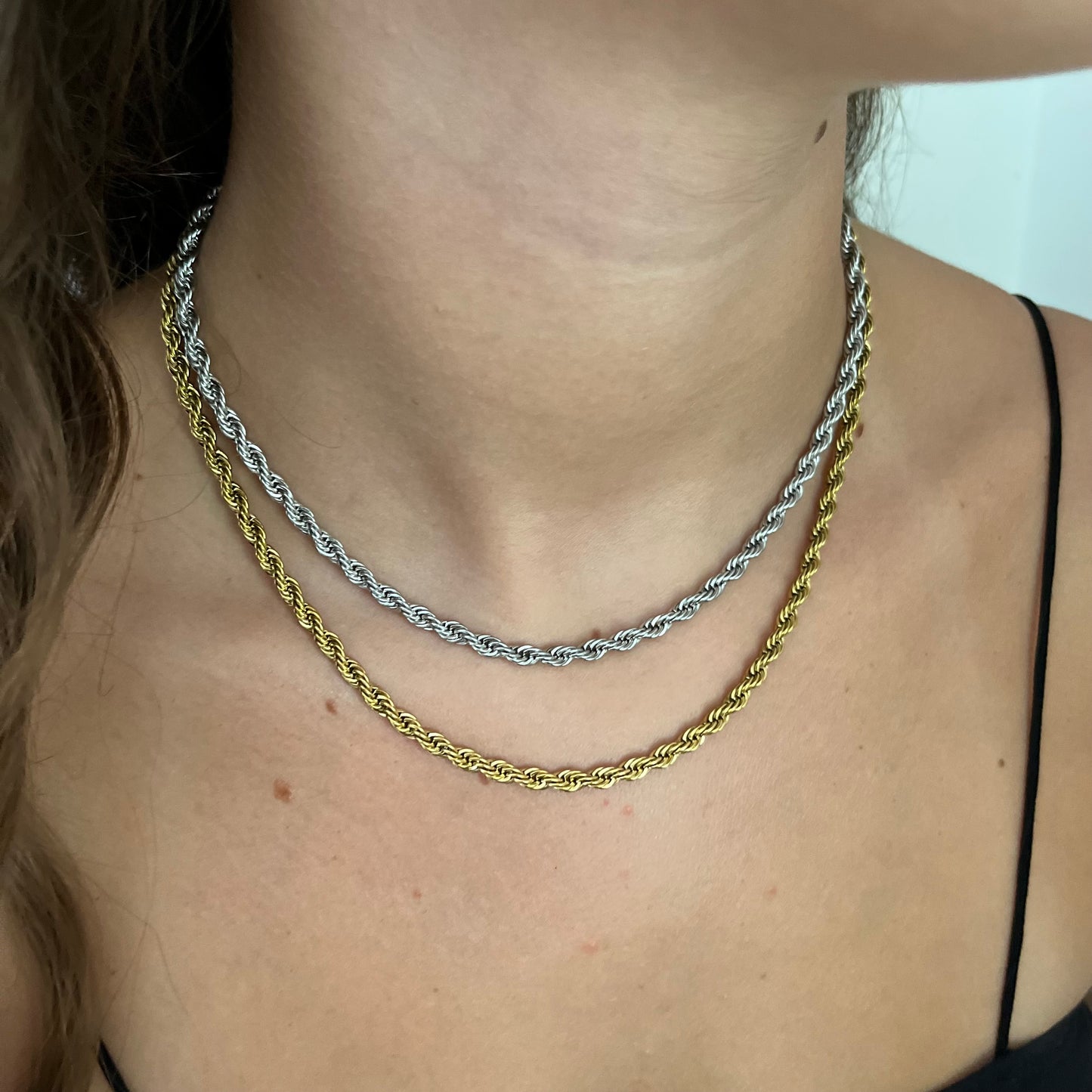 collana torchon in acciaio inossidabile