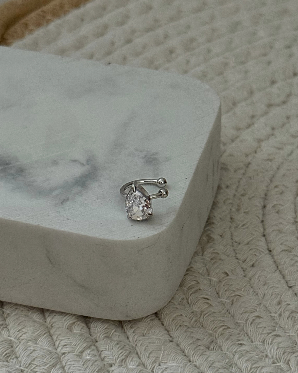 Ear Cuff Zircone a Goccia