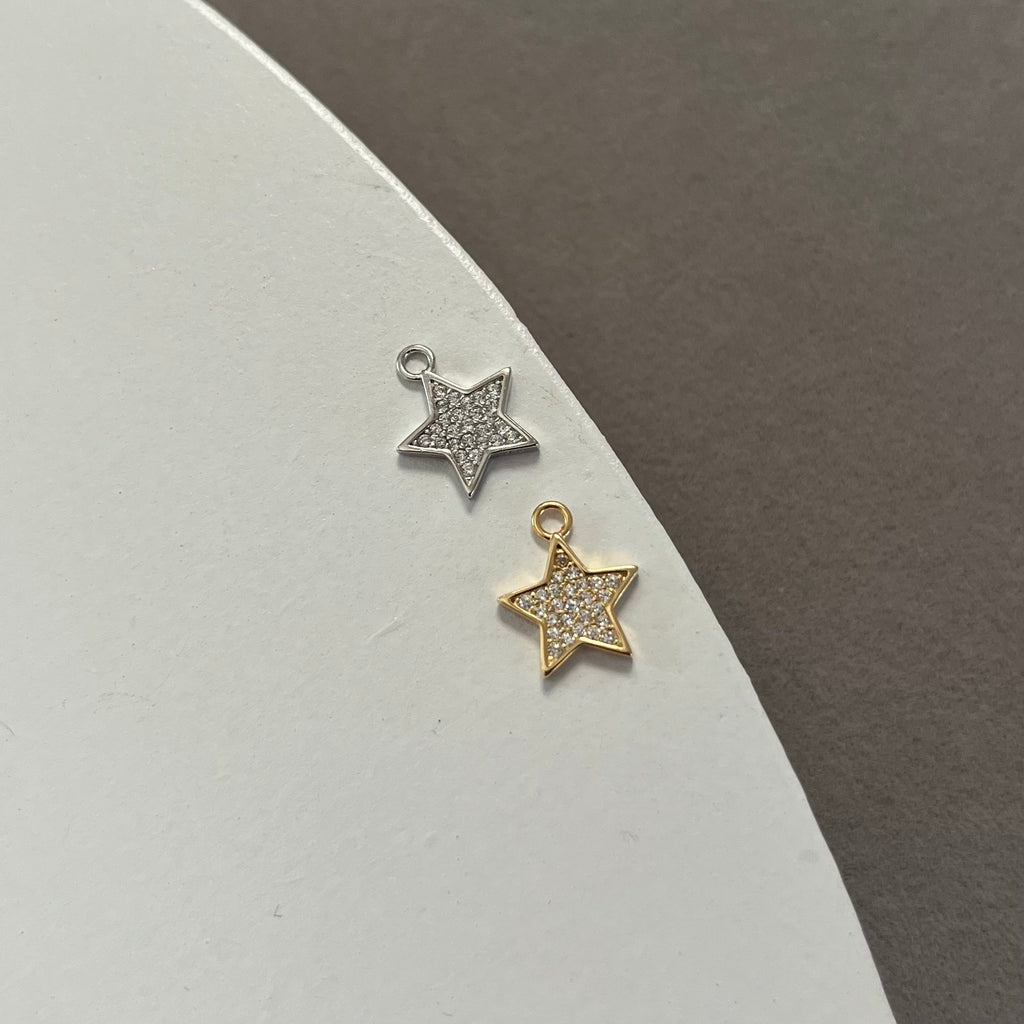 Charm pendente stella argento 925