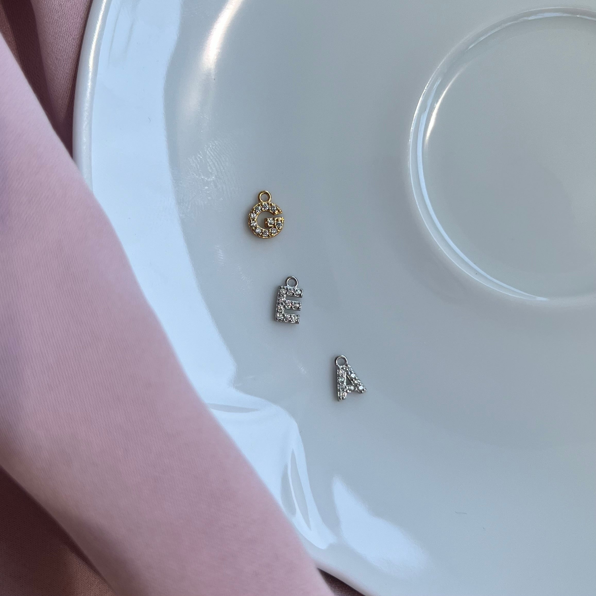 charm lettera alfabeto mini