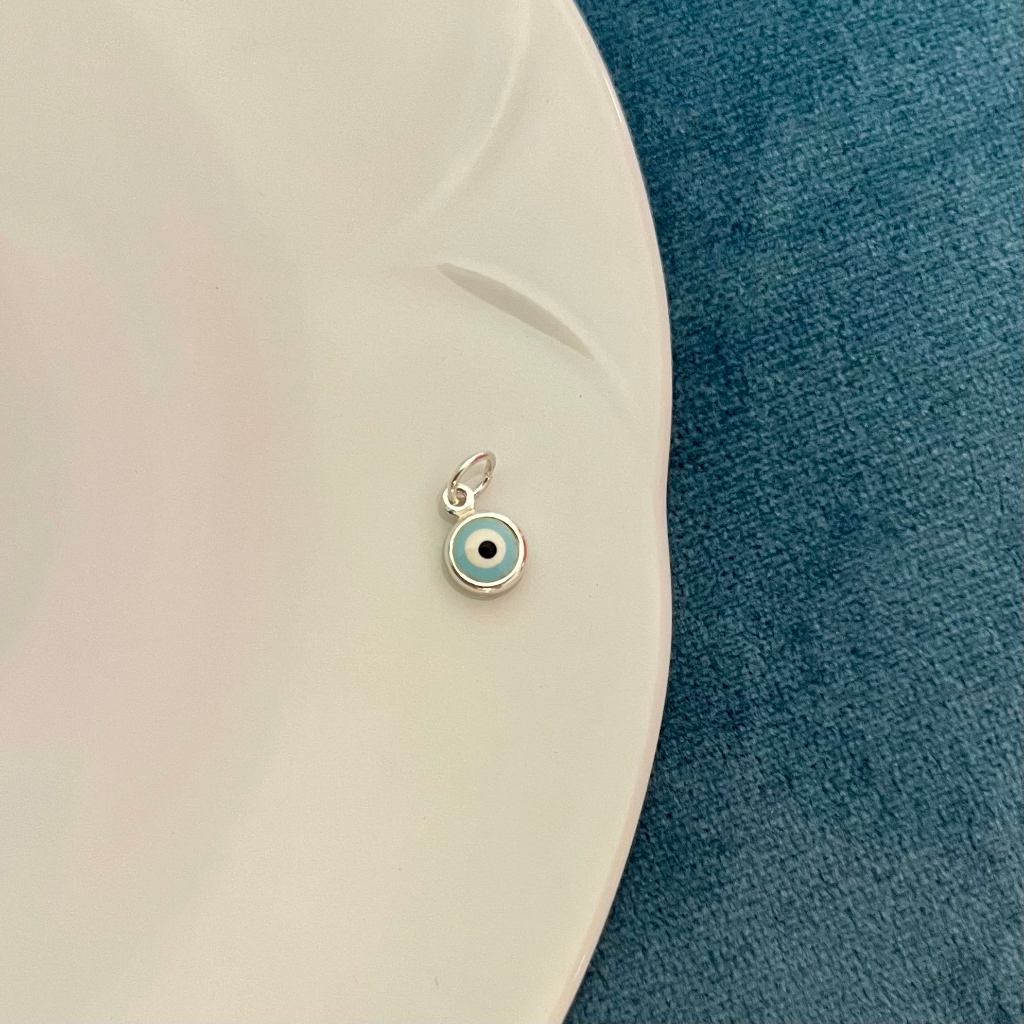 harm occhio portafortuna 5mm, simbolo di protezione e fortuna.