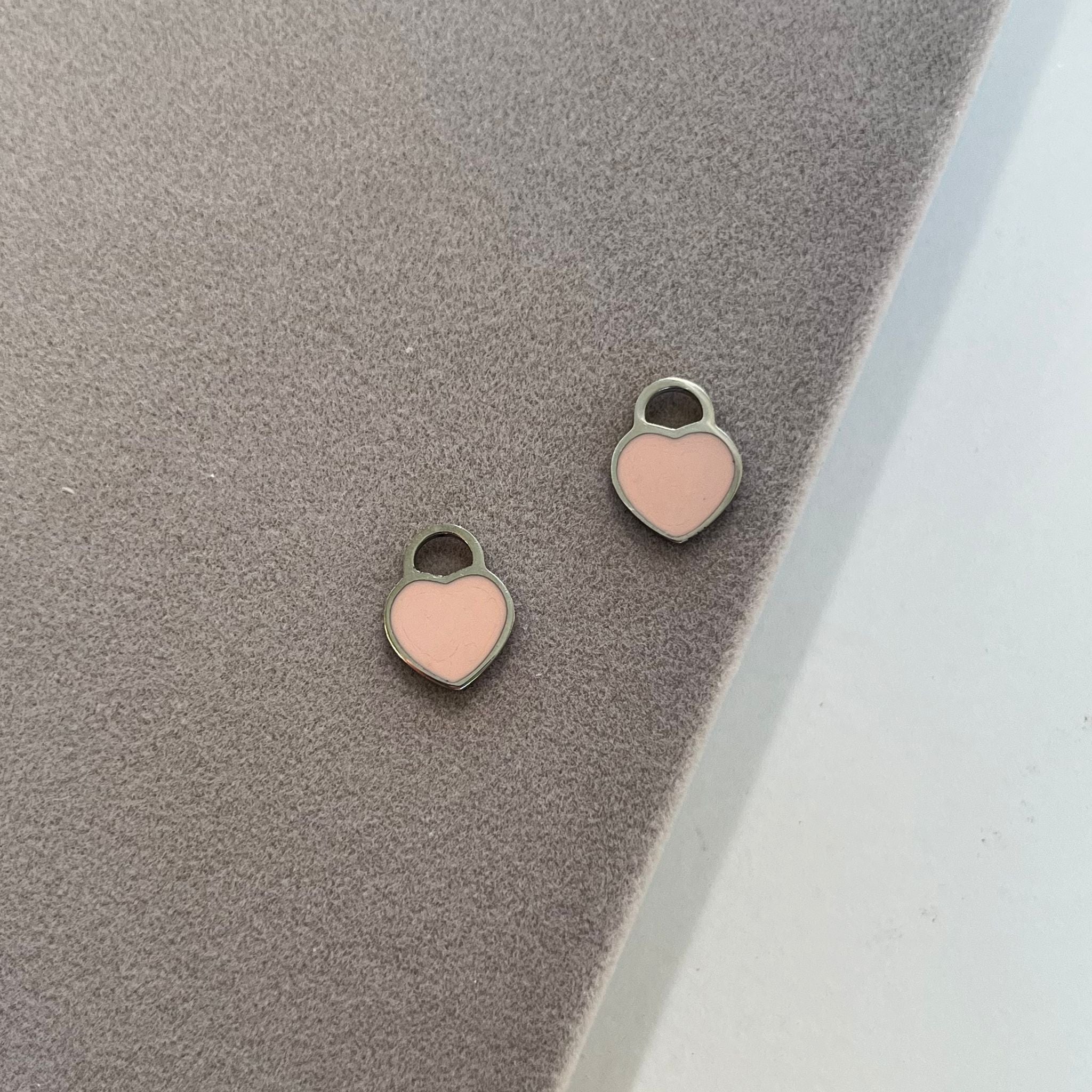 Pendente cuore smaltato🩷