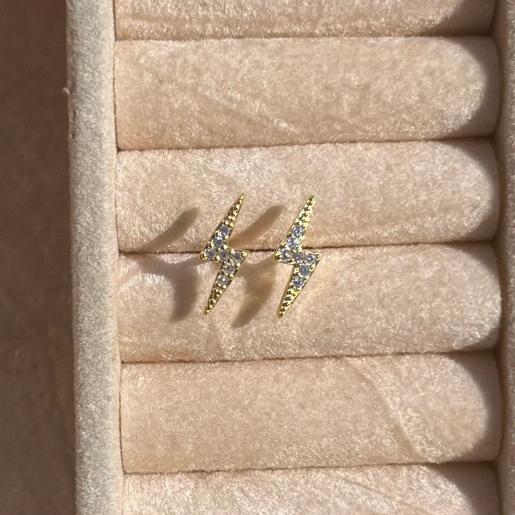 Orecchini fulmine in argento 925