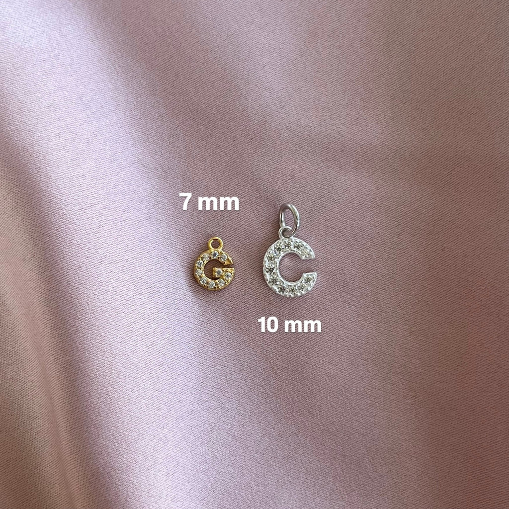 pendente_charm_lettera_alfabeto in argento 925