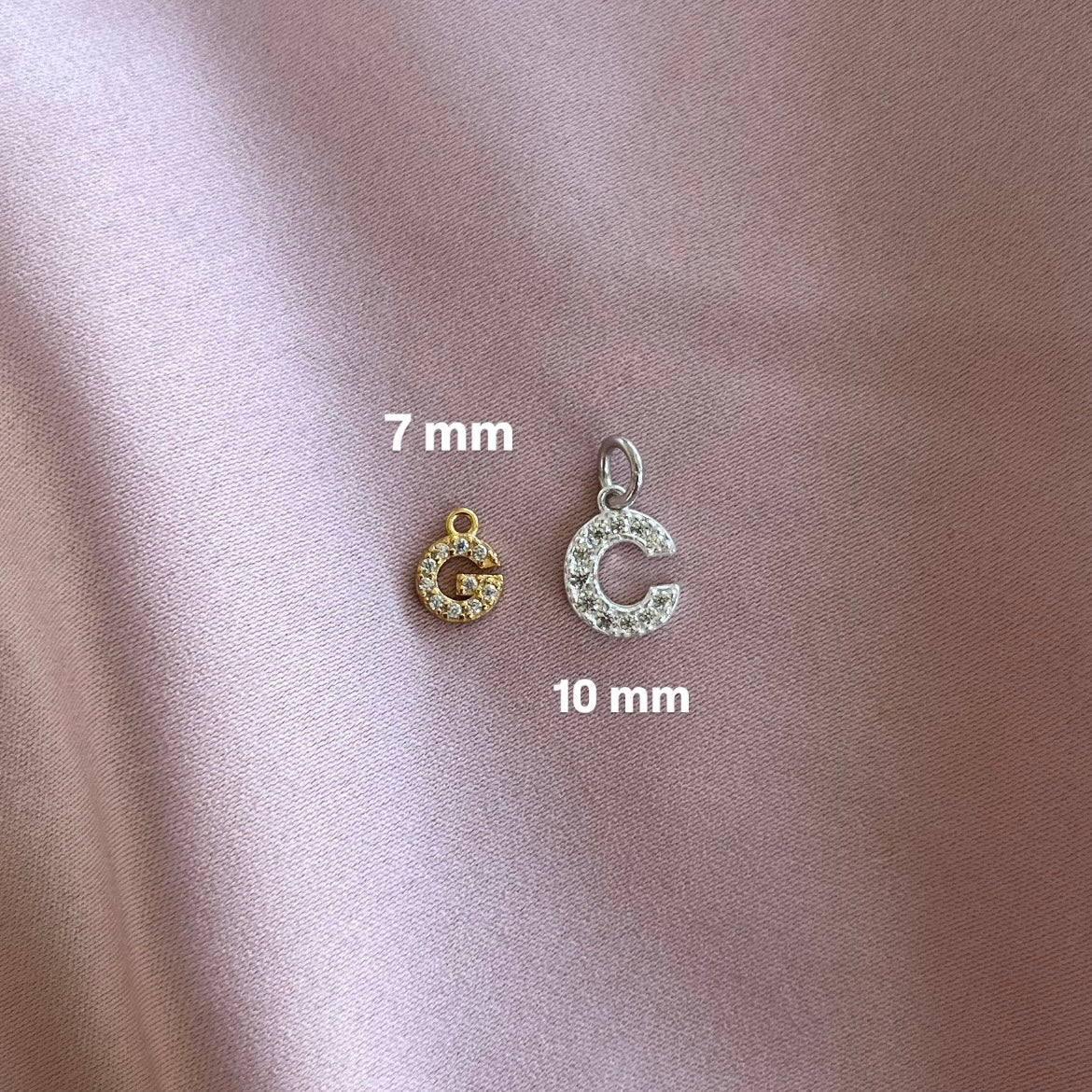 pendente_charm_lettera_alfabeto in argento 925