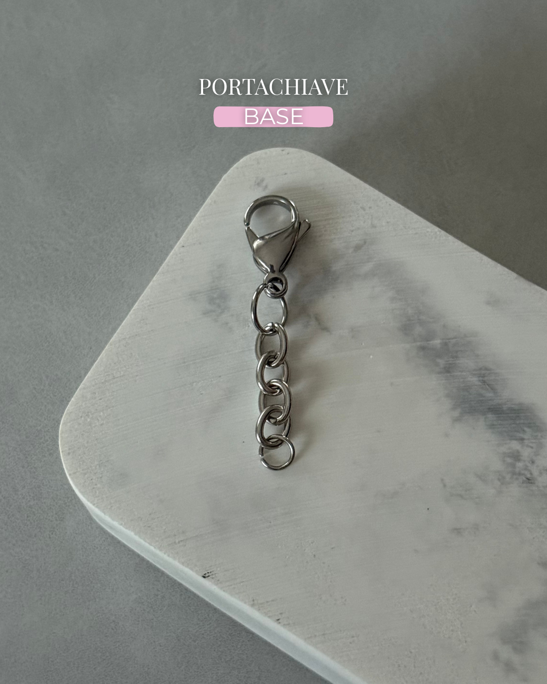 Base portachiavi in acciaio inox