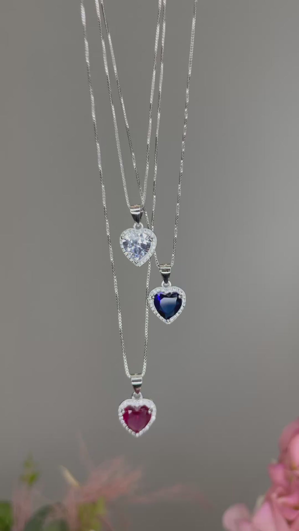 Collana pendente cuore